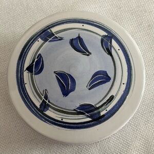 Blue and White Ceramic trinket box.